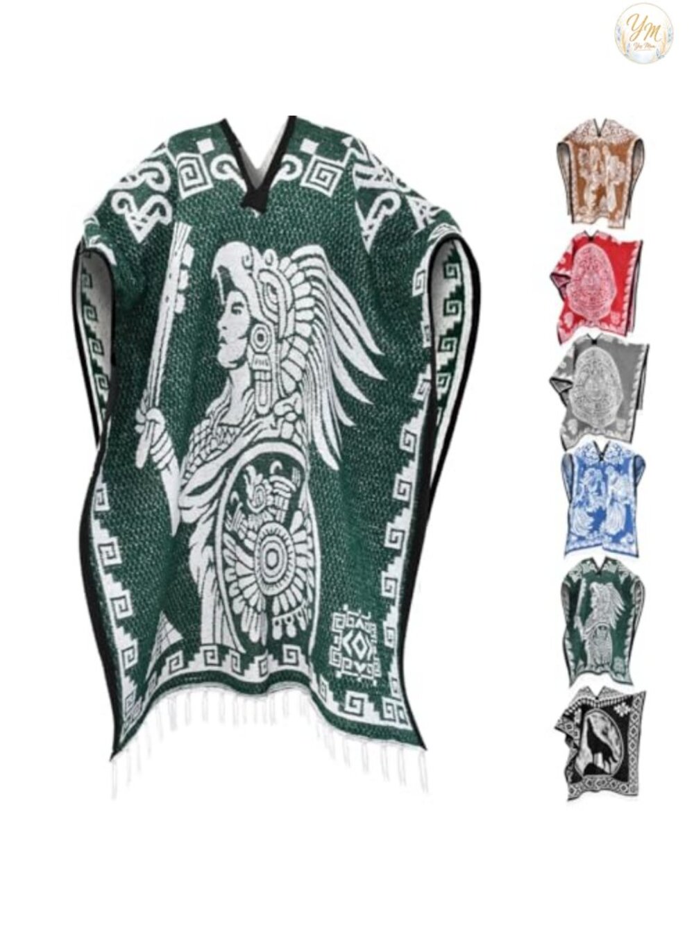 Mexican Poncho Sarape Aztec Hombre Gaban Jorongo Western Cowboy Costume Adulto